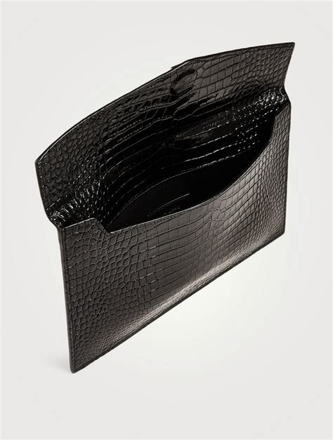 ysl medium envelopp bag|YSL crocodile envelope bag.